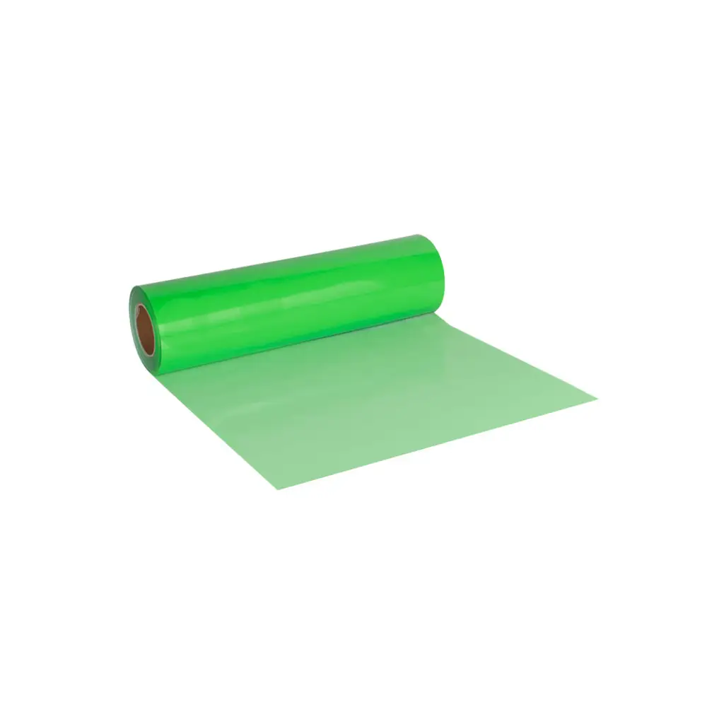 PU Neon Yeşil Tekstil Folyosu - 50cmx1Metre