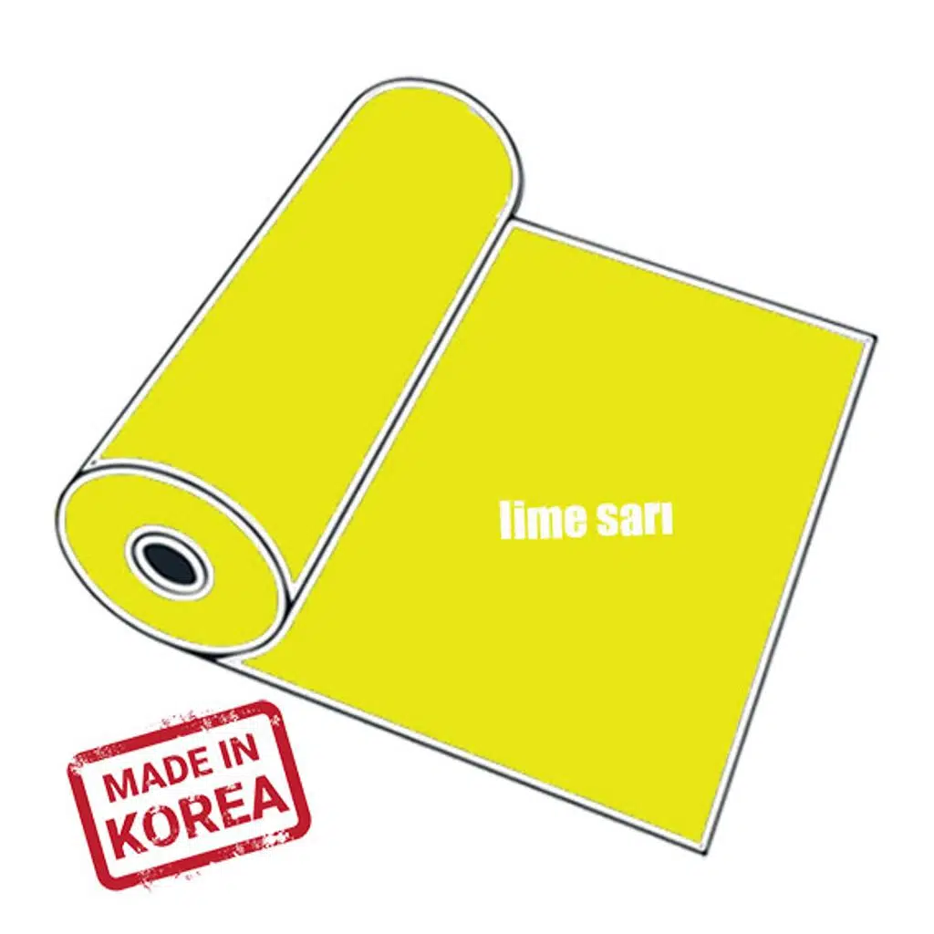 PVC Lime Sarı (Lime Yellow) Flex / 51 cm x 1 metre