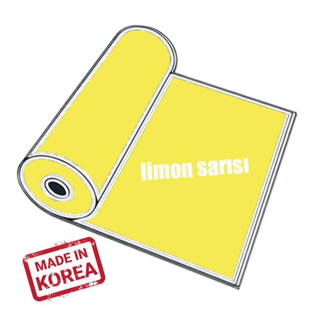 PVC Limon Sarı (Lemon Yellow)  Flex / 51 cm x 1 metre