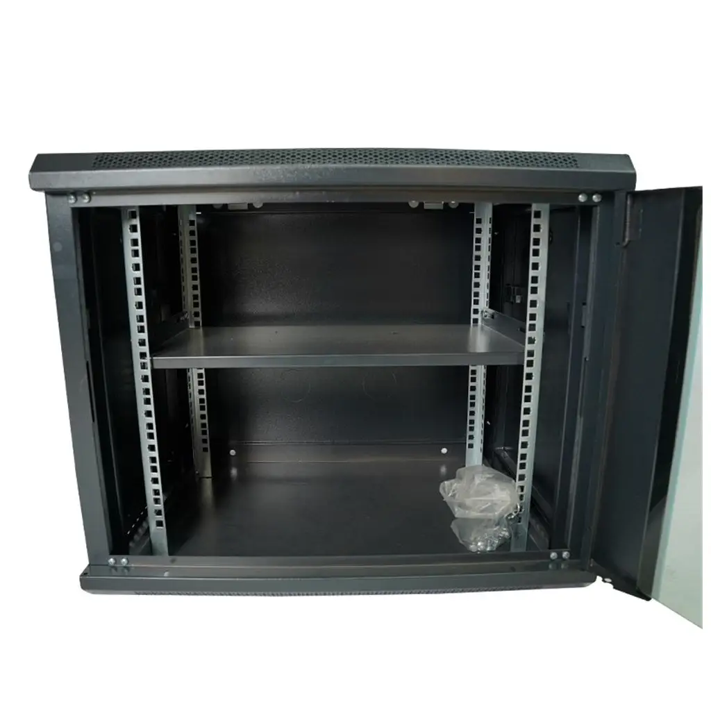 Racksan MT-6609S 9U Duvar Tipi Kabinet (500-600-600) Raf+Fan+Priz