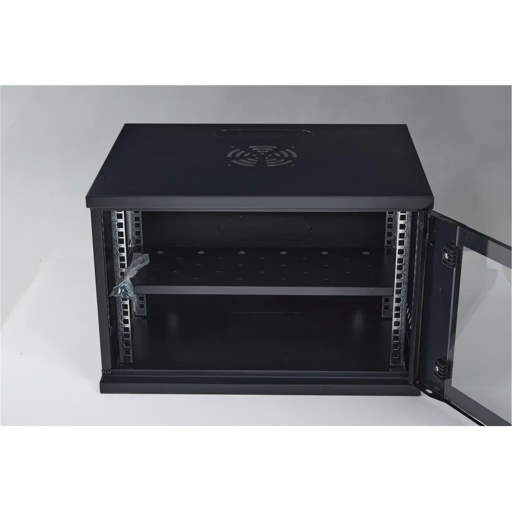 Racksan SE-6409S 9U Duvar Tipi Kabinet (450-530-400) Raf+Fan+Priz