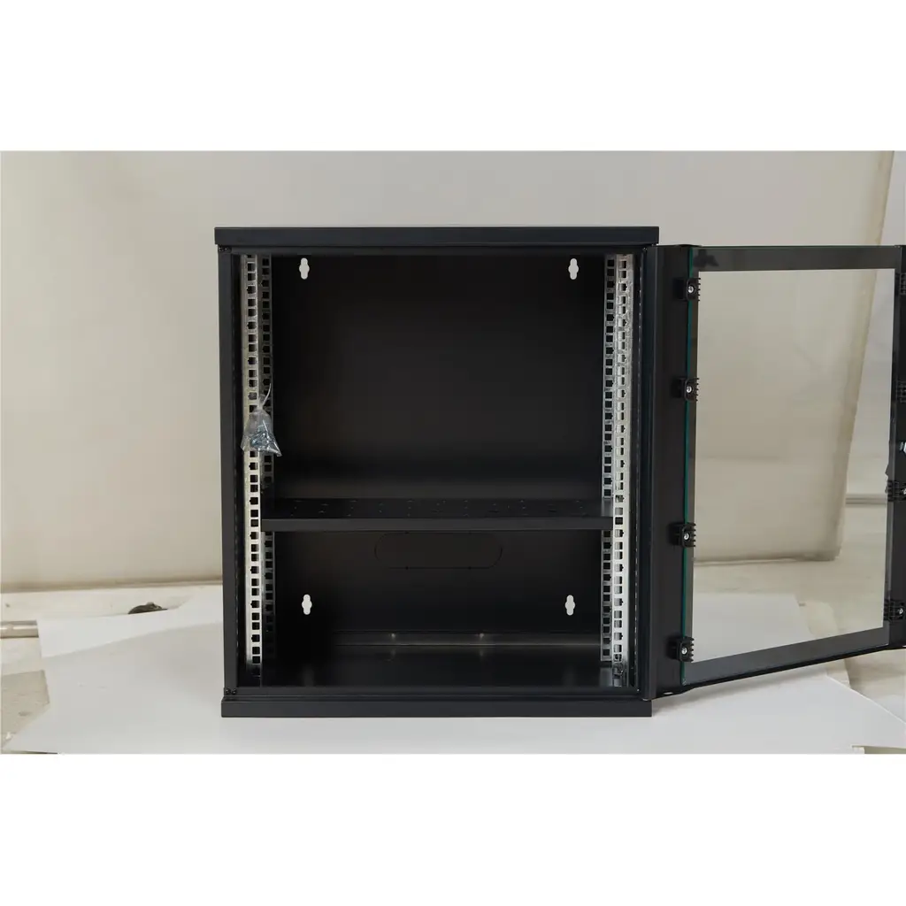 Racksan SE-6412S 12U Duvar Tipi Kabinet (600-530-400) Raf+Fan+Priz
