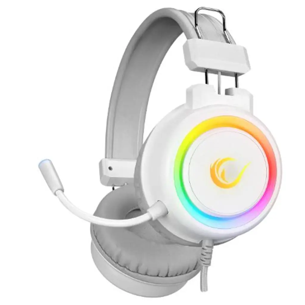 Rampage SN-R10 ALQUIST Beyaz 3,5mm RGB Gaming Oyuncu Mikrofonlu Kulaklık
