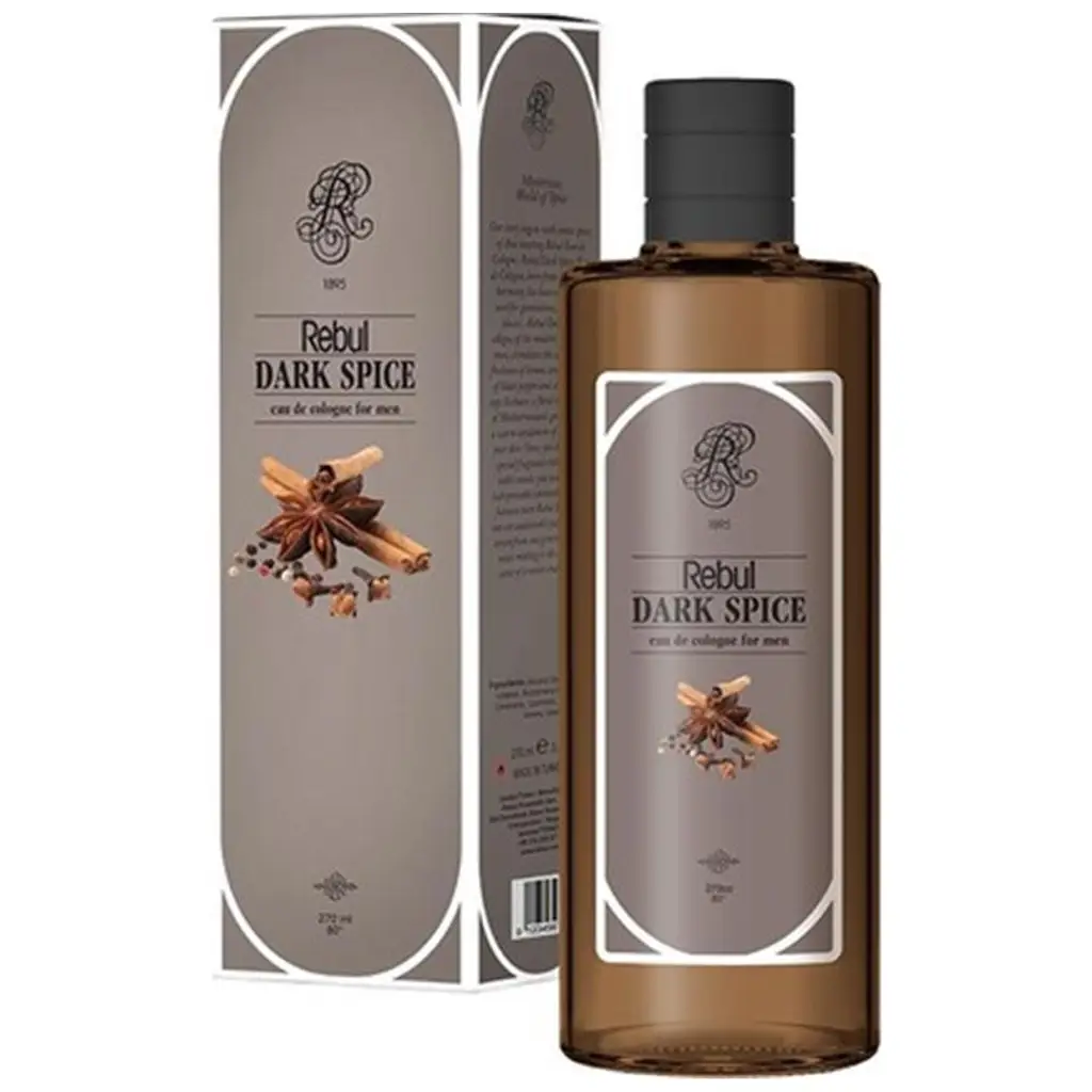 Rebul 250ml Dark Spice Kolonya Cam Şişe