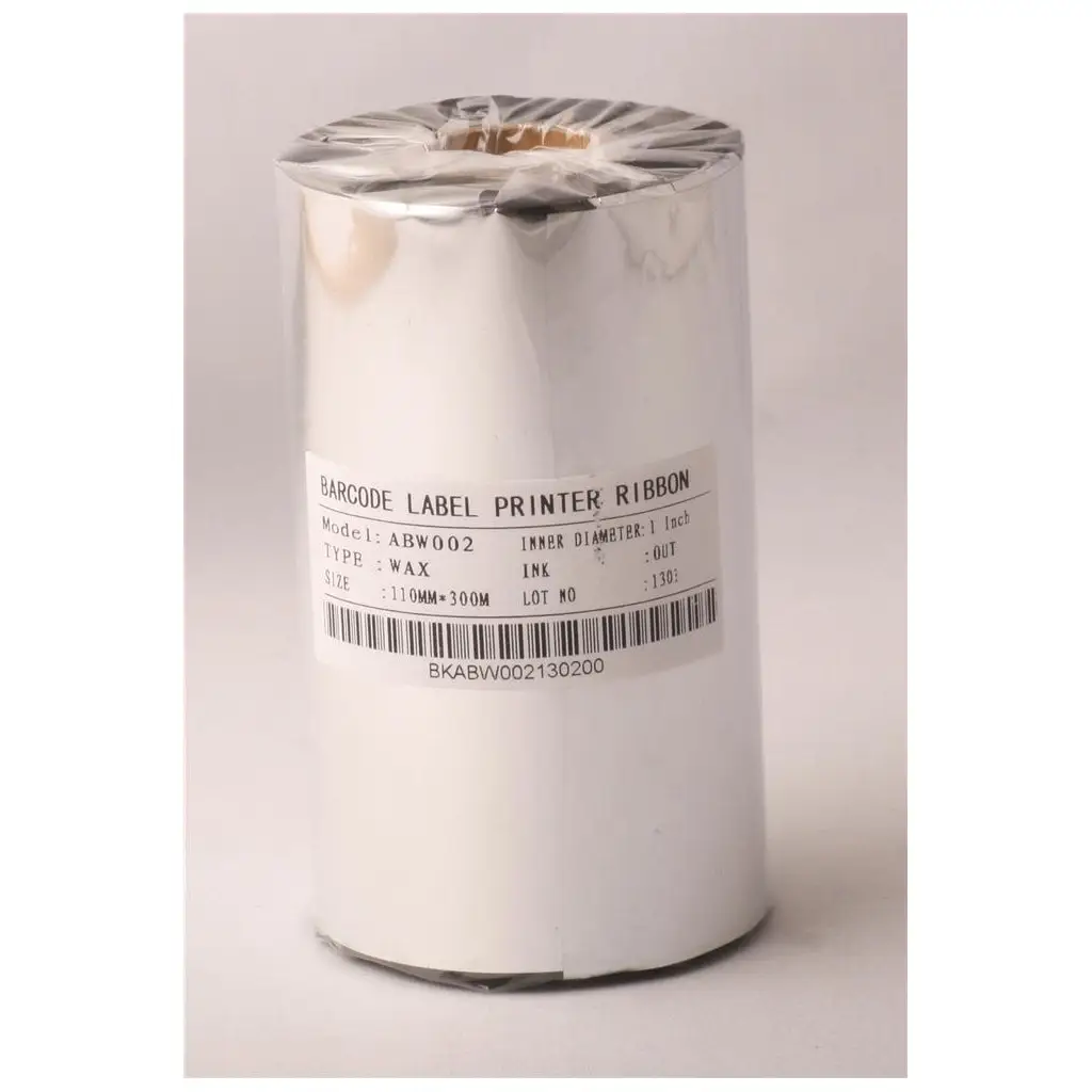 Ribbonsan RB00007 WX-10FBK 110-450MT Wax Ribbon
