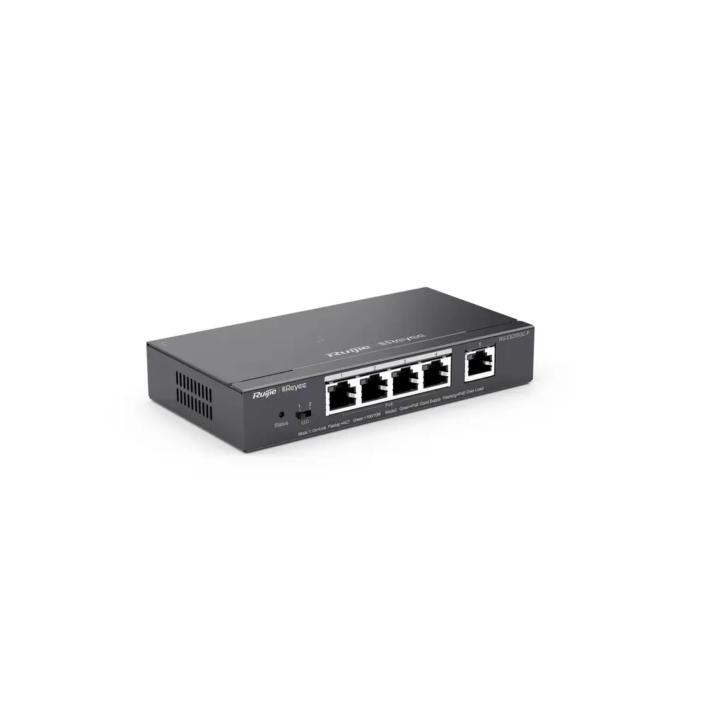 Ruijie-Reyee RG-ES205GC-P 5 Port 10-100-1000 Gigabit 4 Port Poe Yönetilebilir 54W