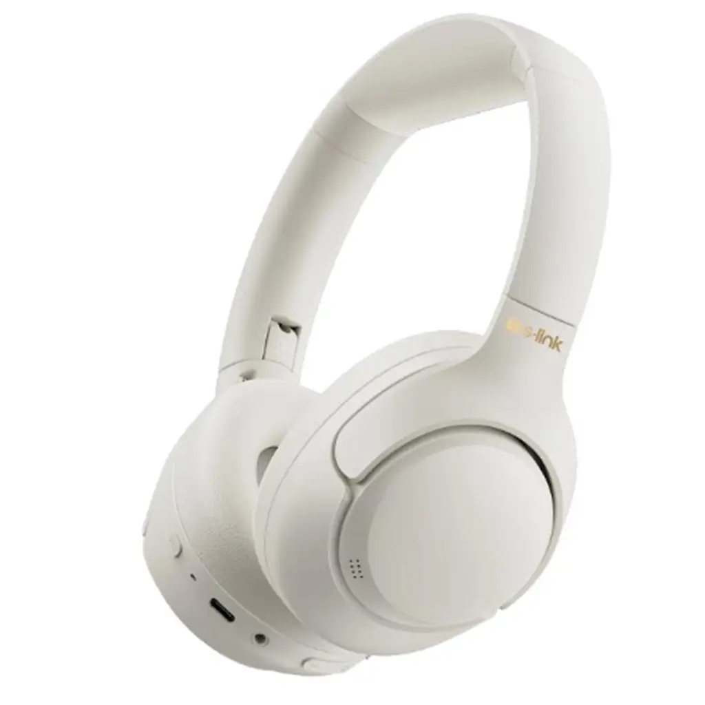 S-link DOOB Beyaz Hybrid ANC Bluetooth Kulaklık