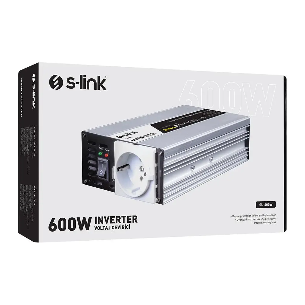S-link SL-600W 600W DC12V-AC230V İnverter