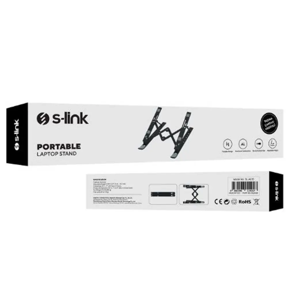 S-link SL-AL10 Siyah Alüminyum Laptop Stand