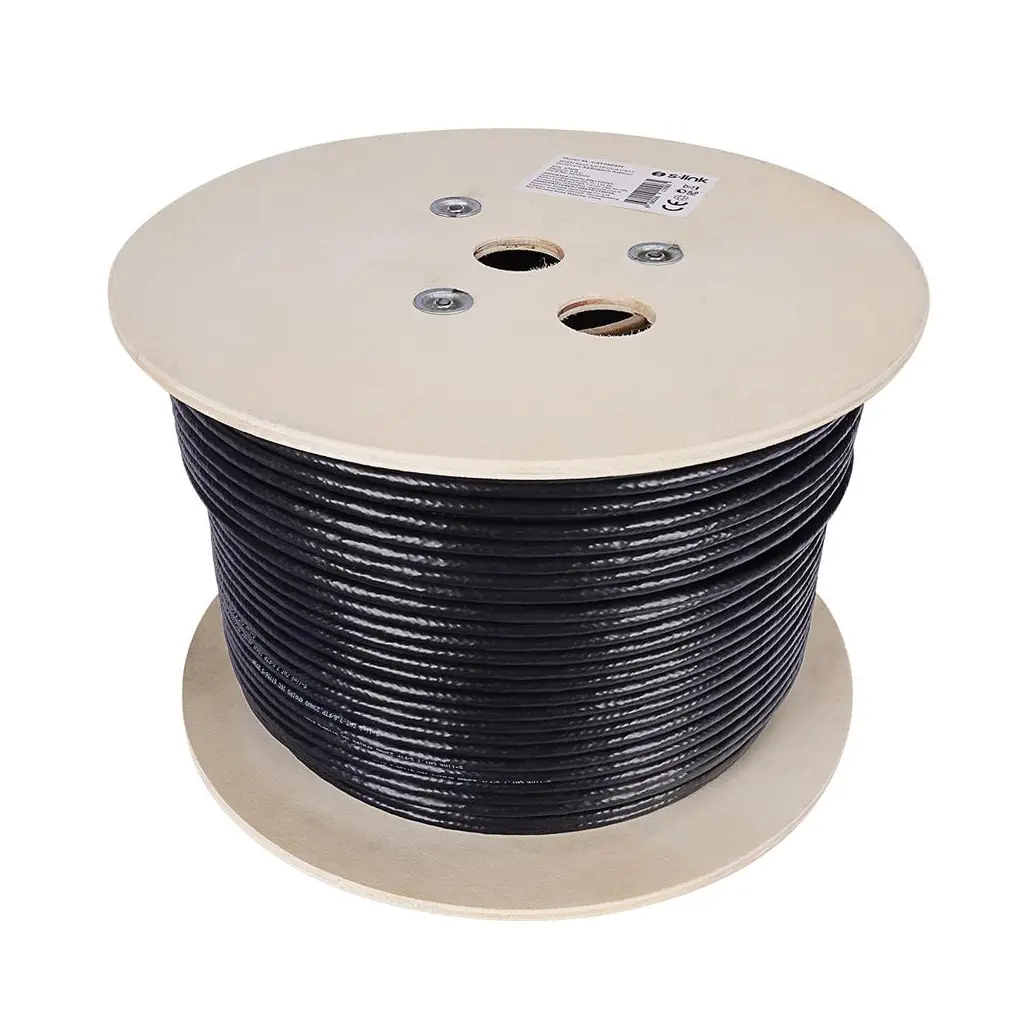 S-link SL-CAT7305 305Mt Siyah S-FTP CCA CAT7 23AWG (Gold Altın Uçlu) Ağ Bağlantı
