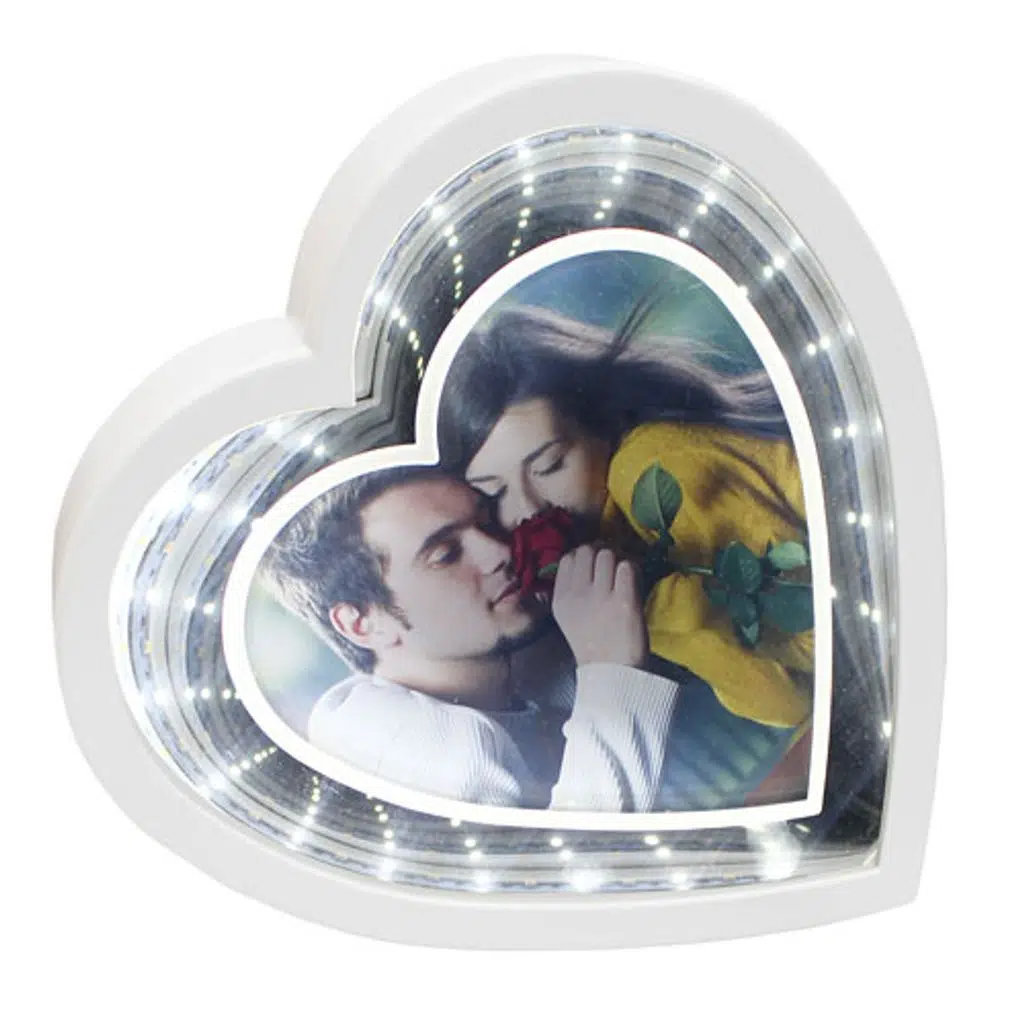 Sihirli Led Ayna Çerçeve-Kalp