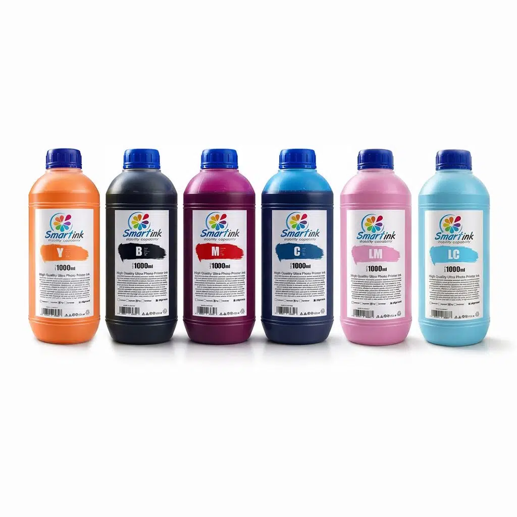 Smartink HP Uyumlu 1000ml 6 Renk Set Mürekkep