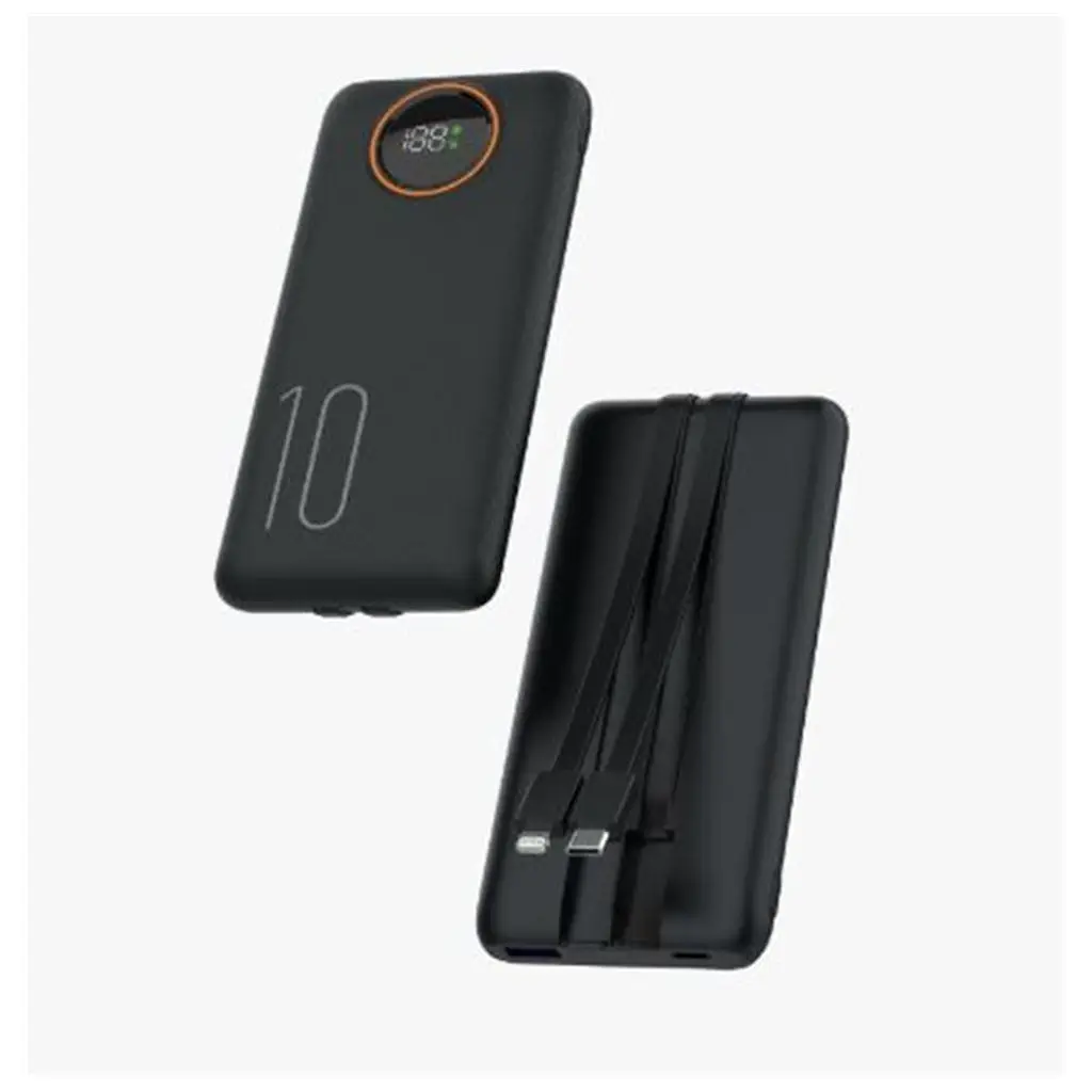 Snapron SNP-3012 10.000 Mah LCD Ekran Dahili Kablolu 22.5w Hızlı Şarj Powerbank