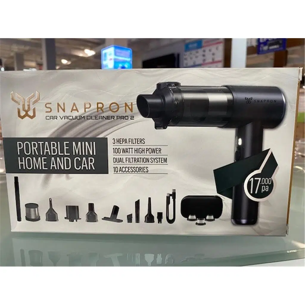 Snapron SNV-3001 17000PA 2000Mah 15in1 Güçlü Vakum Ve Üflemeli Şarjlı Katlanabilir Araç Süpürgesi