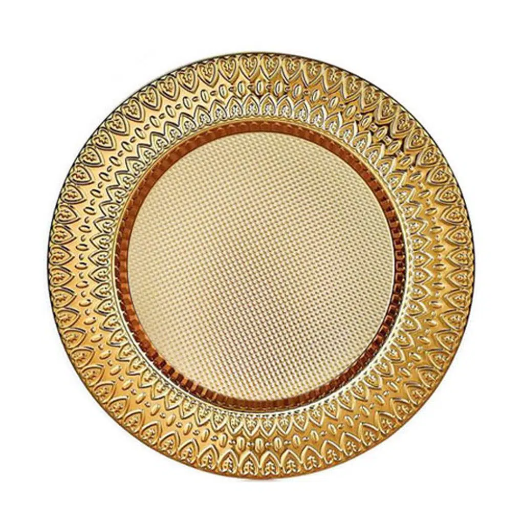 Sublimasyon 25 cm Altın Metal Tabak - Ardiva