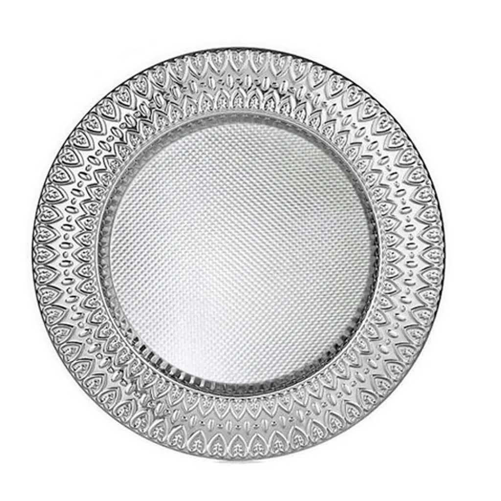 Sublimasyon 25 cm Gümüş Metal Tabak - Ardiva