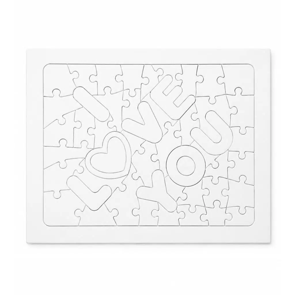 Sublimasyon A4 I love You Puzzle 51 Parça