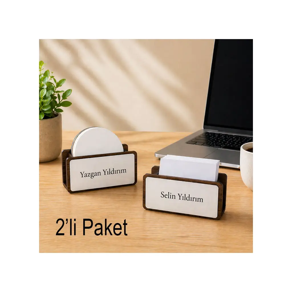 Süblimasyon Ahşap Masaüstü Stand - 2'li Paket