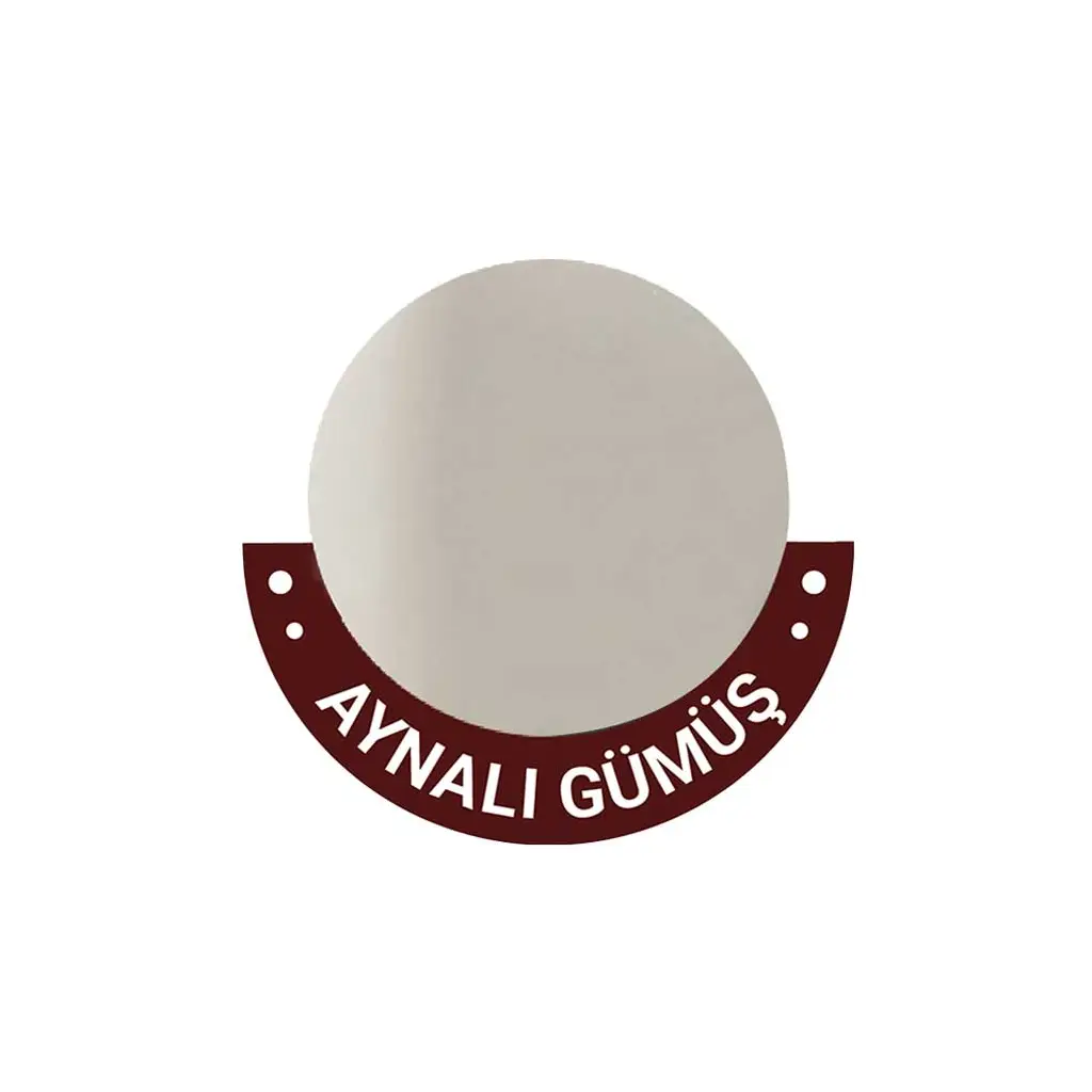 Süblimasyon Aynalı Gümüş Baskı Metali - 30x60cm