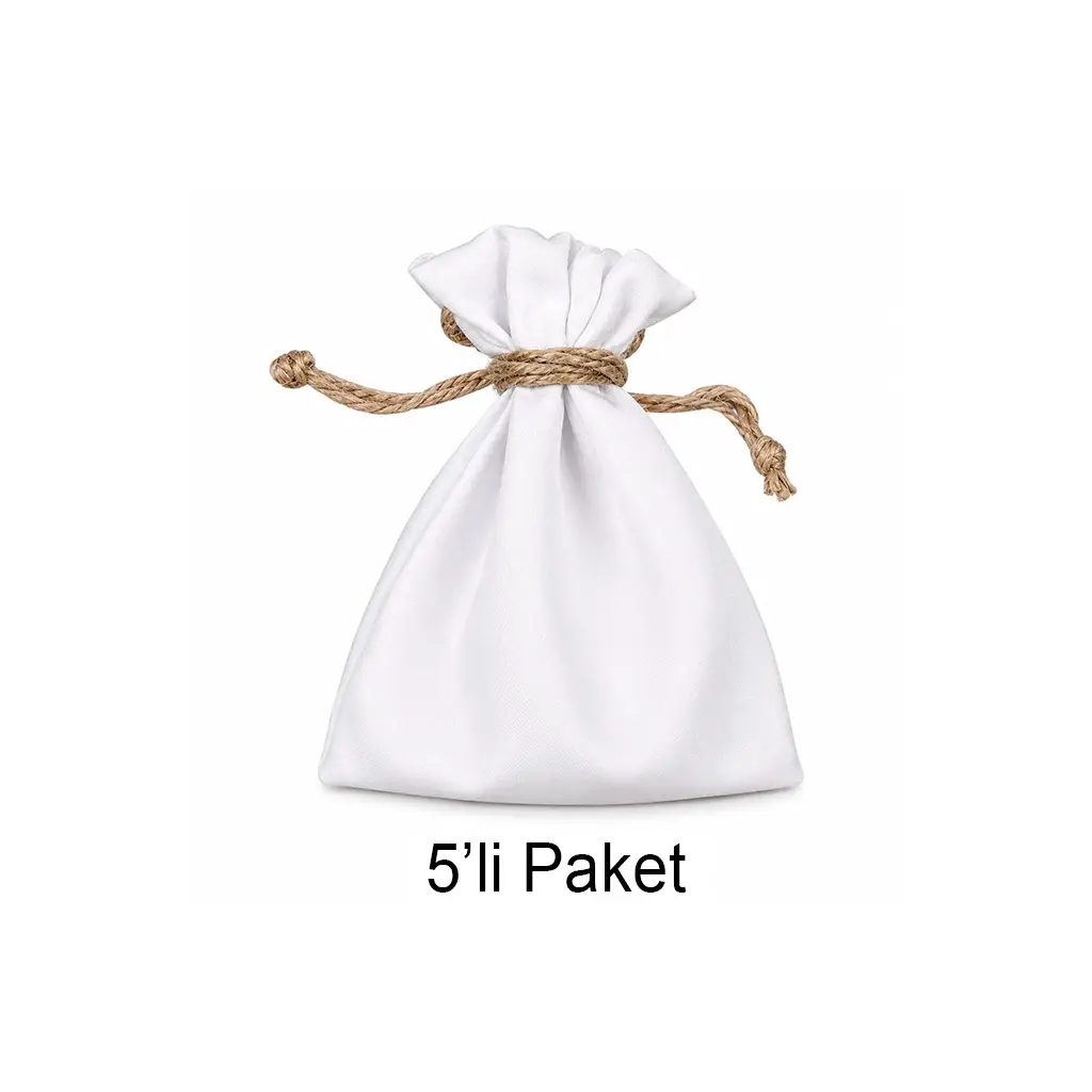 Süblimasyon Büzgülü Bez Kese - 5'li Paket