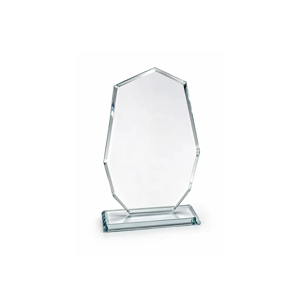 Süblimasyon Dokuzgen Cam Kristal Plaket