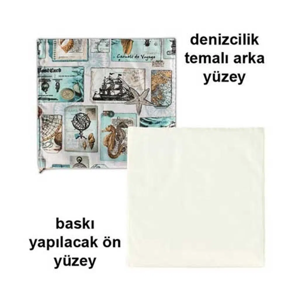 Sublimasyon Deniz Yıldızı Figürlü Yastık
