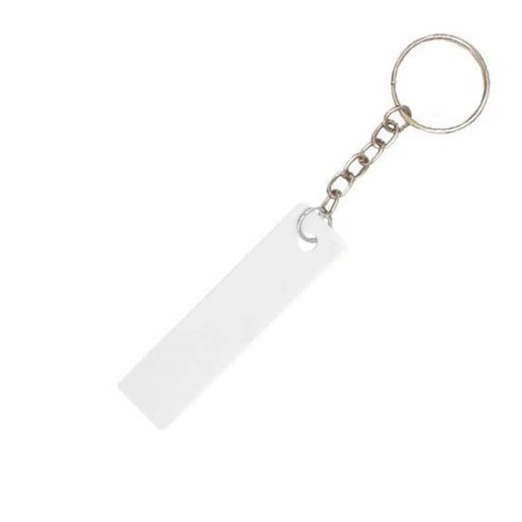 Sublimasyon Dikdörtgen Metal Anahtarlık 6x1,5 cm