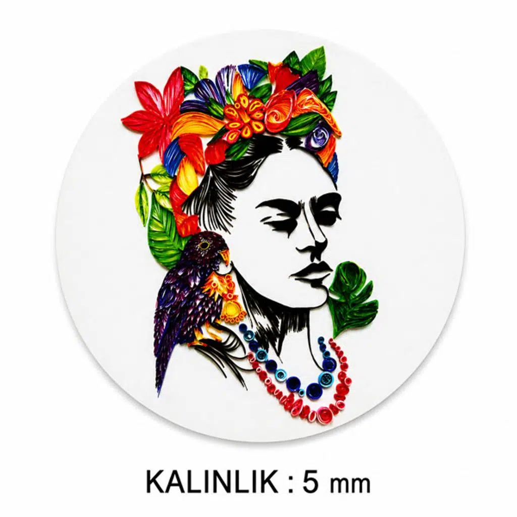 Sublimasyon Eko. MDF Bardak Altlığı 5 mm - Yuvarlak