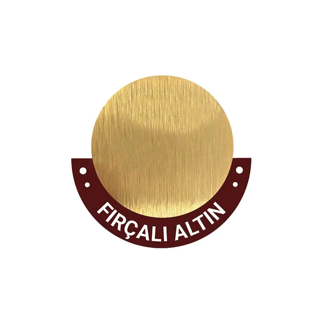 Süblimasyon Fırçalı Altın Baskı Metali - 30x60cm