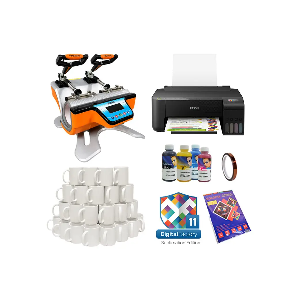 Süblimasyon Ful Paket Başlangıç Kupa Baskı Seti