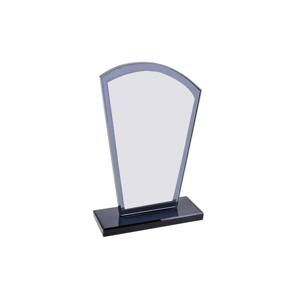 Süblimasyon Füme Oval Kristal Cam Plaket