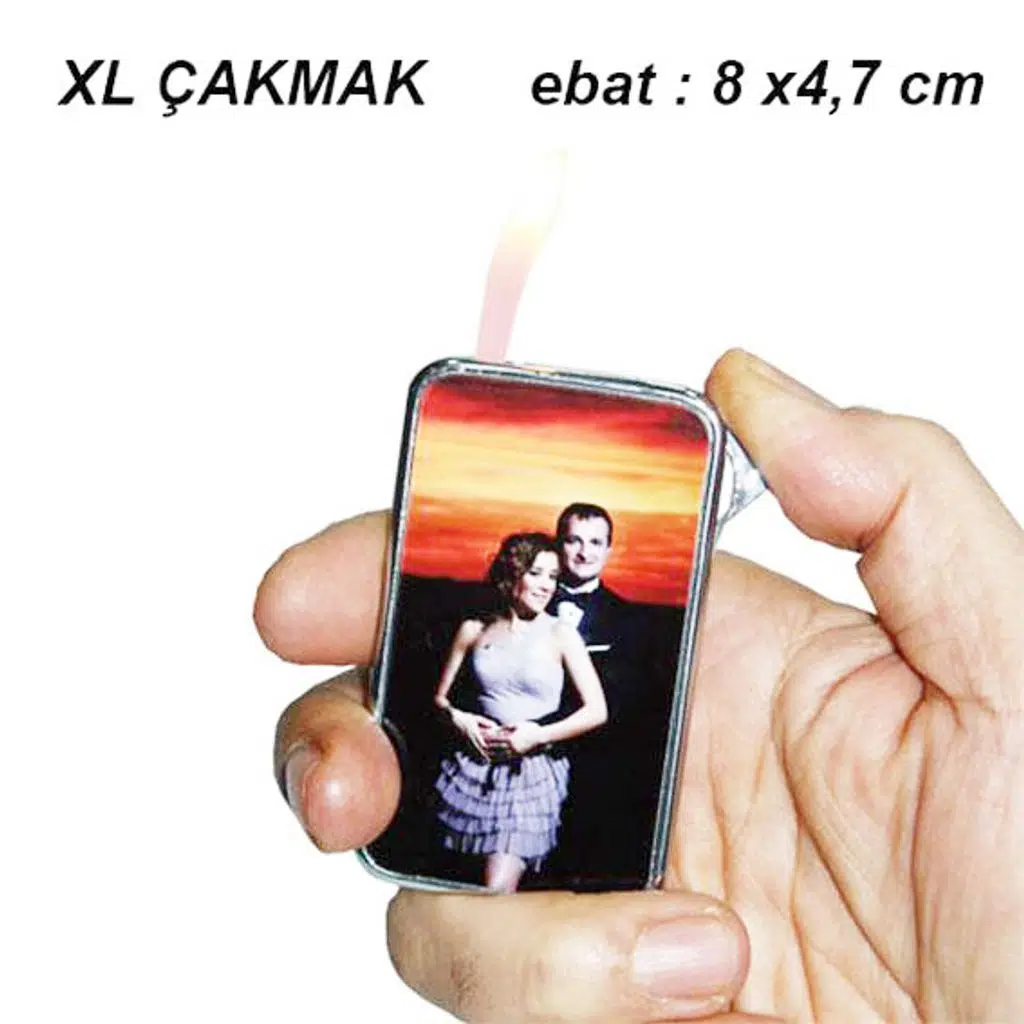 Sublimasyon Gümüş XL Çakmak - Tek Taraflı