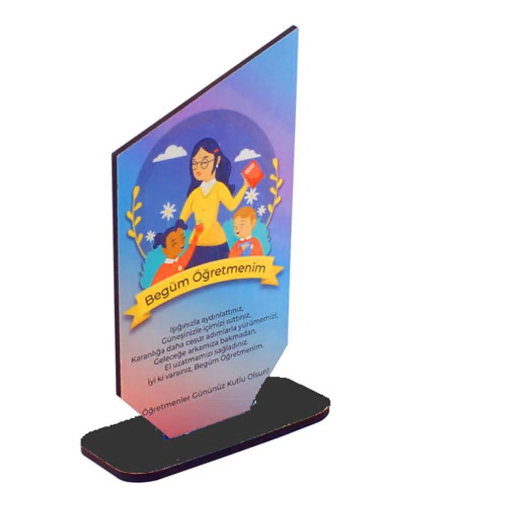 Sublimasyon HDF Ahşap Ödül Plaketi 10x19 cm