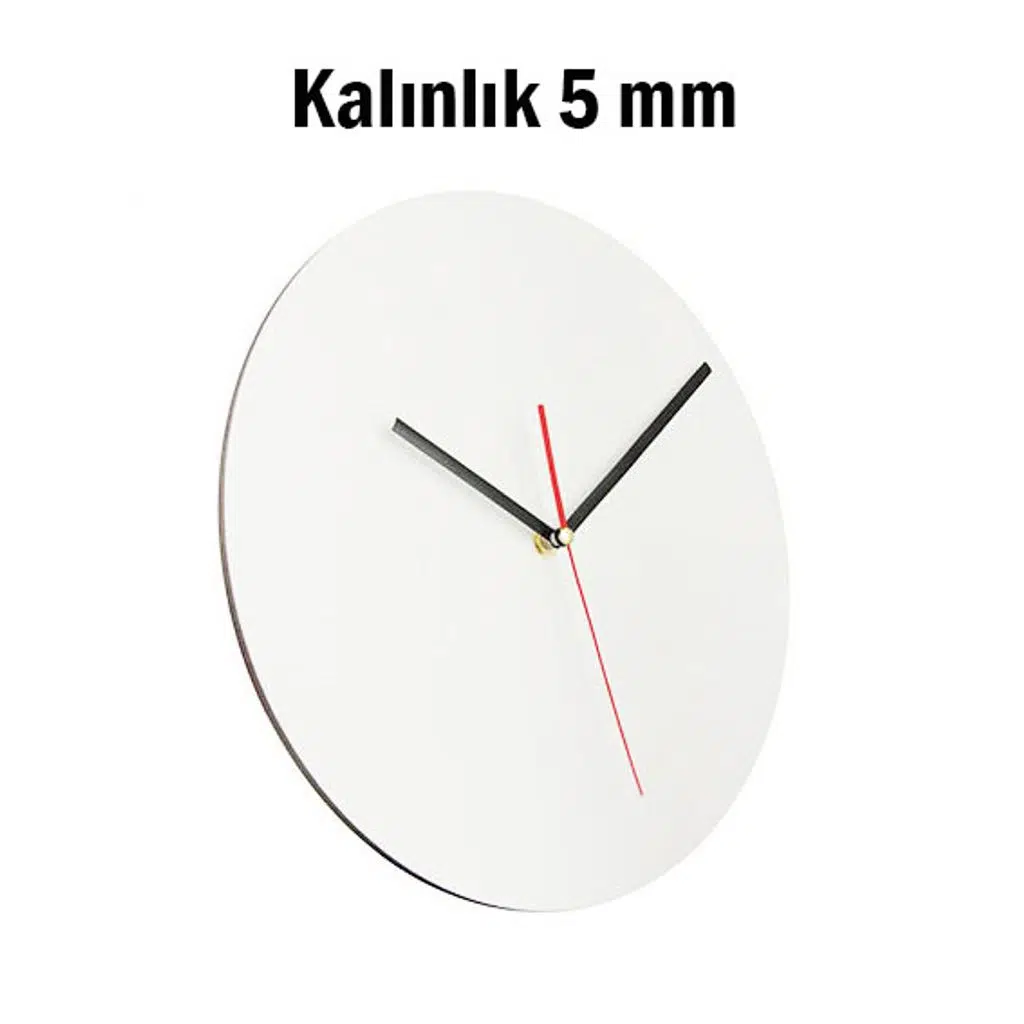 Sublimasyon HDF Yuvarlak Saat 28 cm