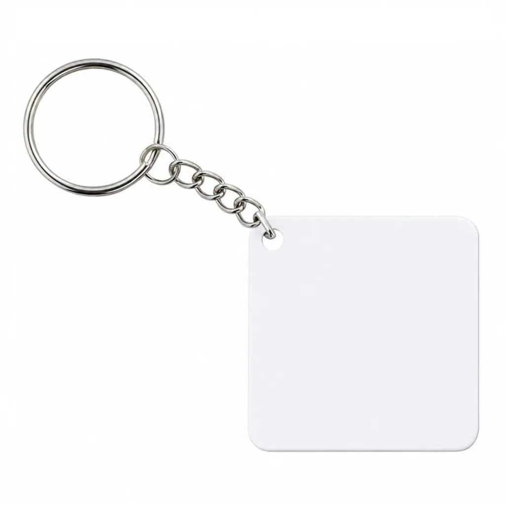 Sublimasyon Kare Metal Anahtarlık 4x4 cm