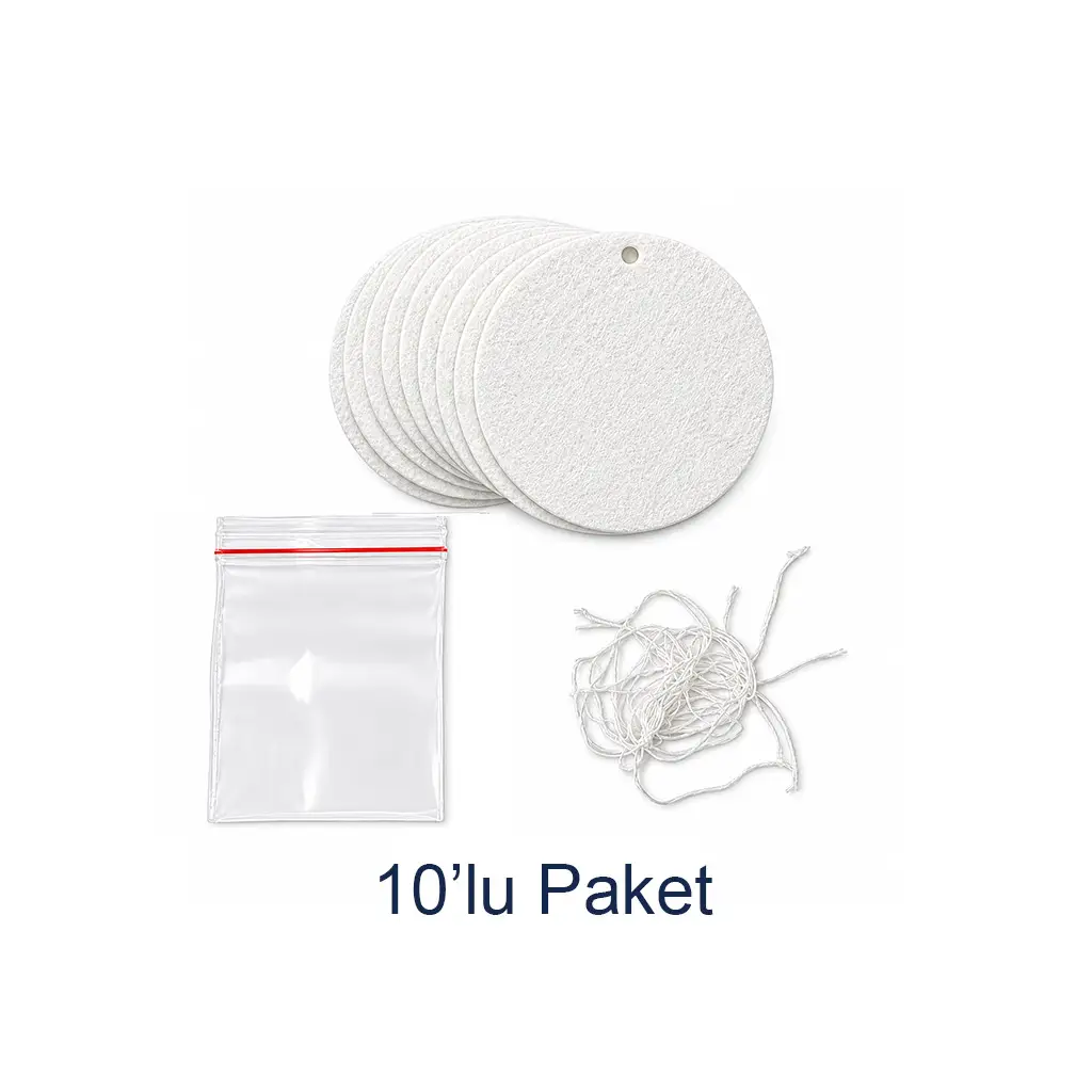 Süblimasyon Keçe Kağıdı Yuvarlak - 10'lu Paket