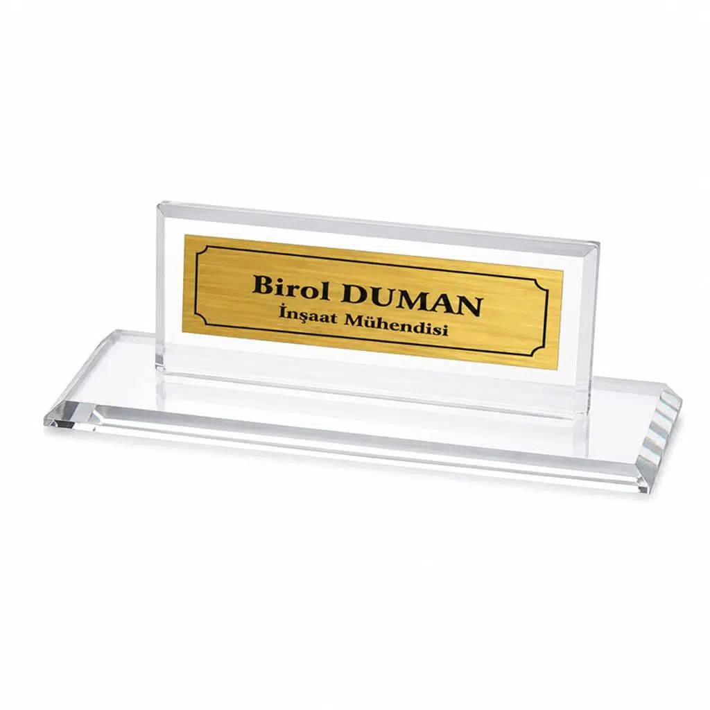 Sublimasyon Kristal Masa İsimliği