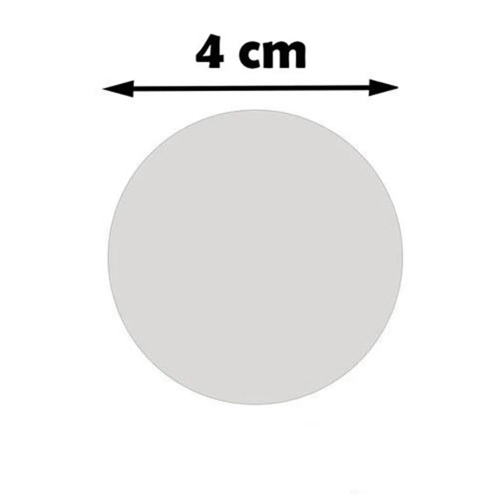 Sublimasyon Madalya Göbeği 4 cm - Aynalı Gümüş