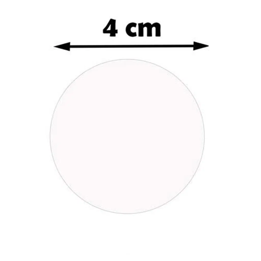 Sublimasyon Madalya Göbeği 4 cm Beyaz
