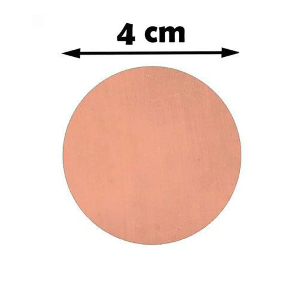 Sublimasyon Madalya Göbeği 4 cm Bronz