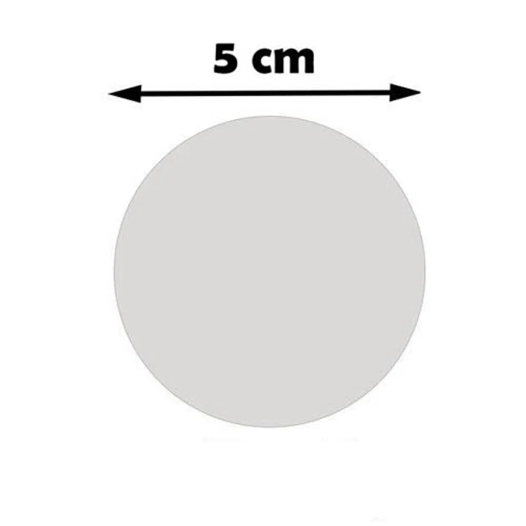 Sublimasyon Madalya Göbeği 5 cm - Aynalı Gümüş