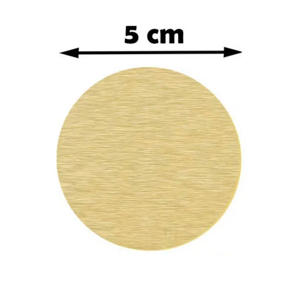 Sublimasyon Madalya Göbeği 5 cm - Fırçalı Altın