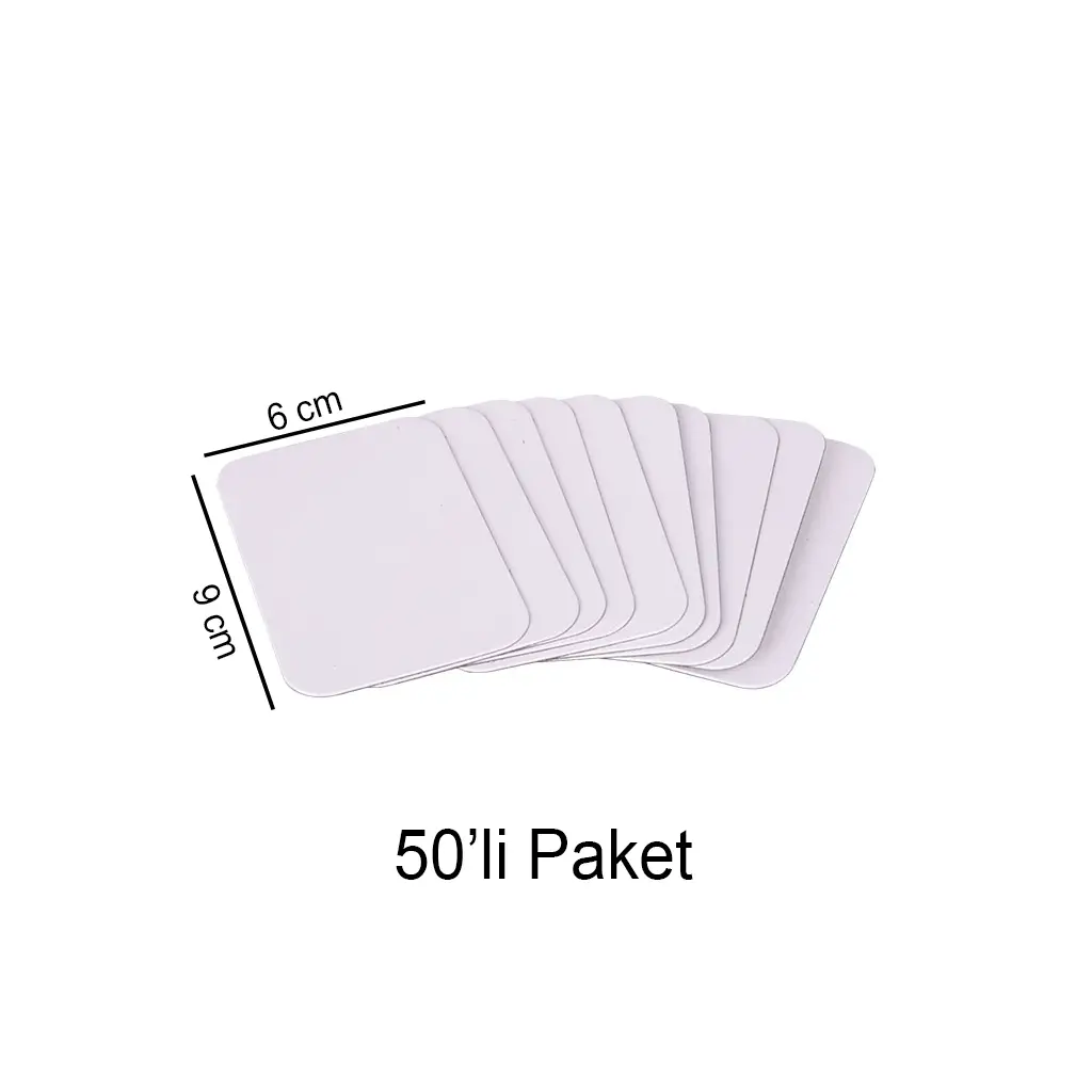Süblimasyon Magnet 6x9cm - 50'li Paket