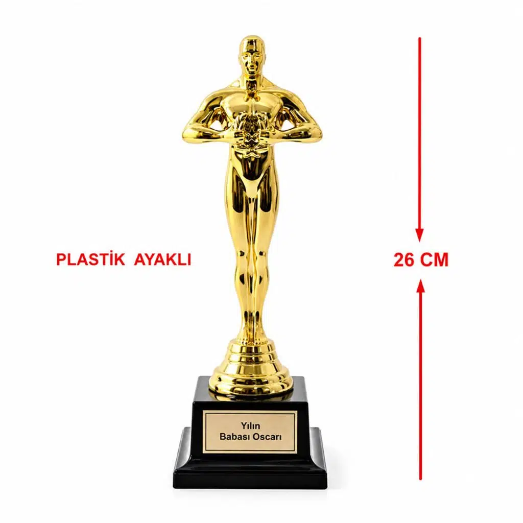 Sublimasyon Oscar Heykeli-Plastik Ayaklı