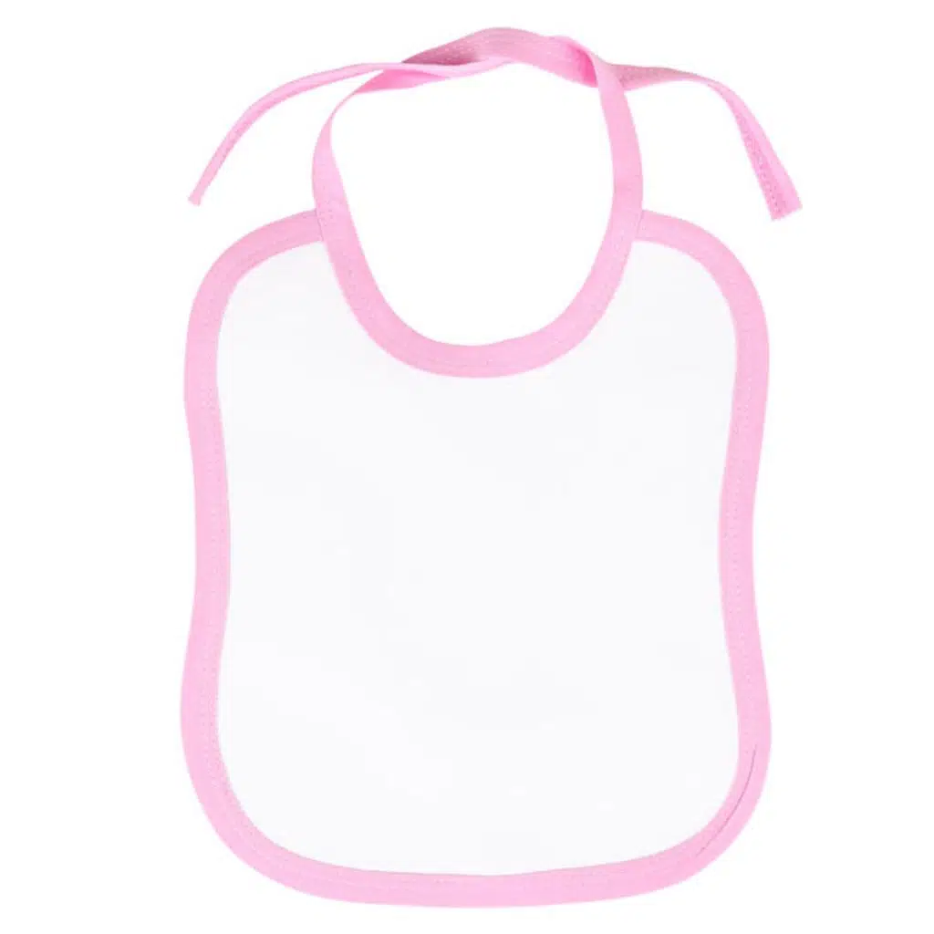 Sublimasyon Pamuk Polyester Mama Önlüğü - Pembe Biyeli