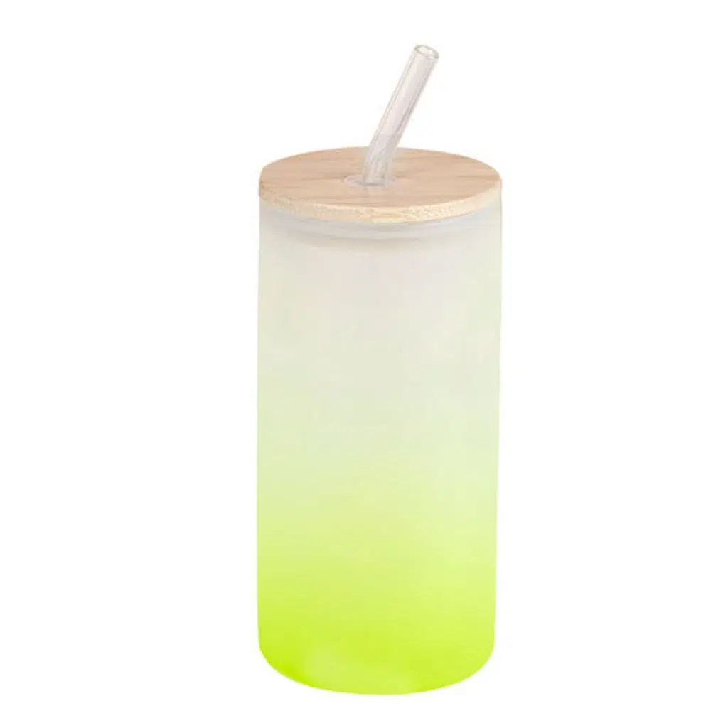 Sublimasyon Pipetli Cam Suluk - Yeşil