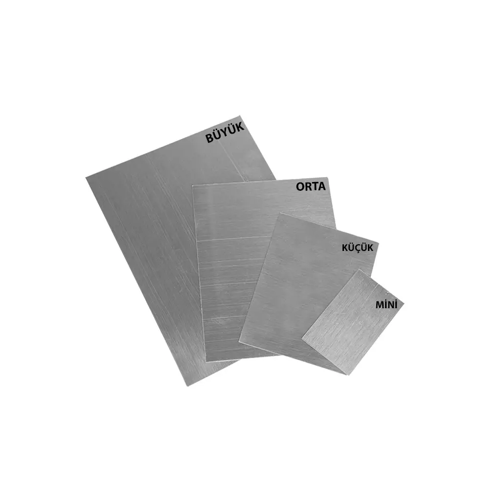 Süblimasyon Plaket Baskı Metali - Fırçalı Gümüş