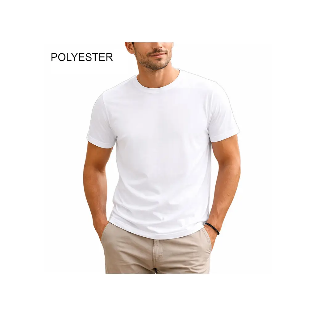 Süblimasyon Polyester Beyaz Tişört