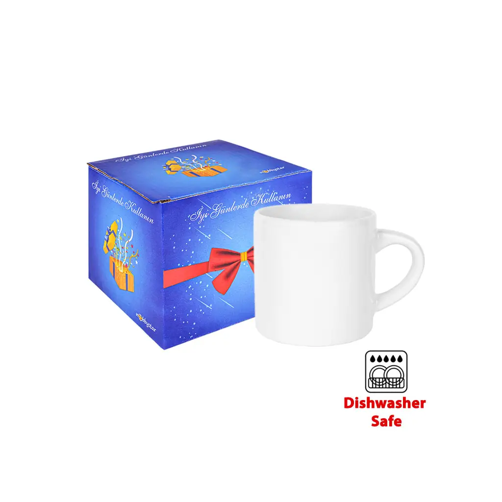 Süblimasyon Porselen Beyaz Nescafe Fincanı - Kutulu