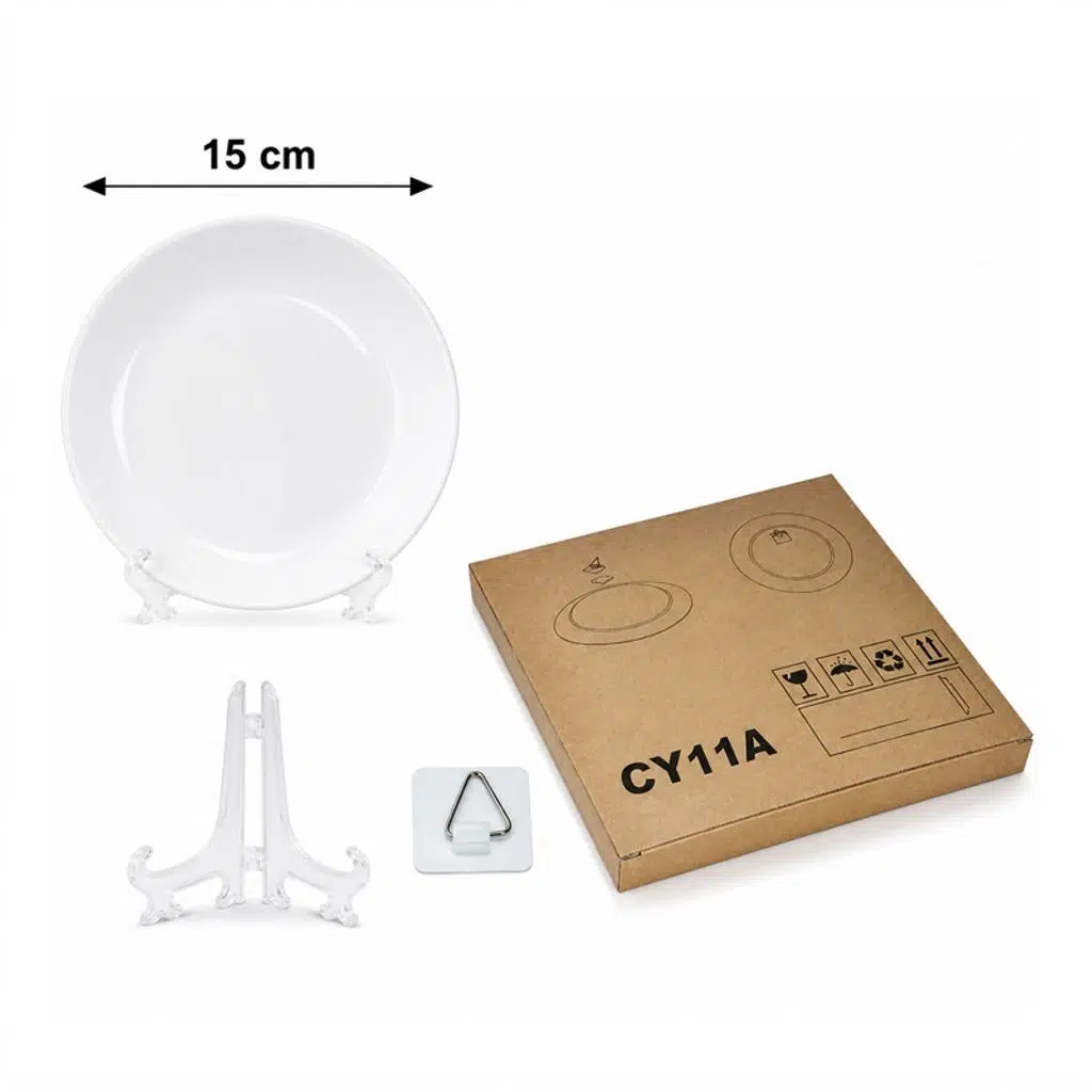 Sublimasyon Seramik Tabak 15 cm (askılıklı)